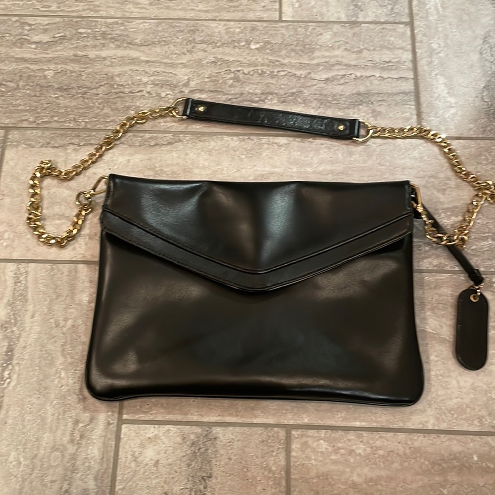 Cynthia Rowley black chain strap purse